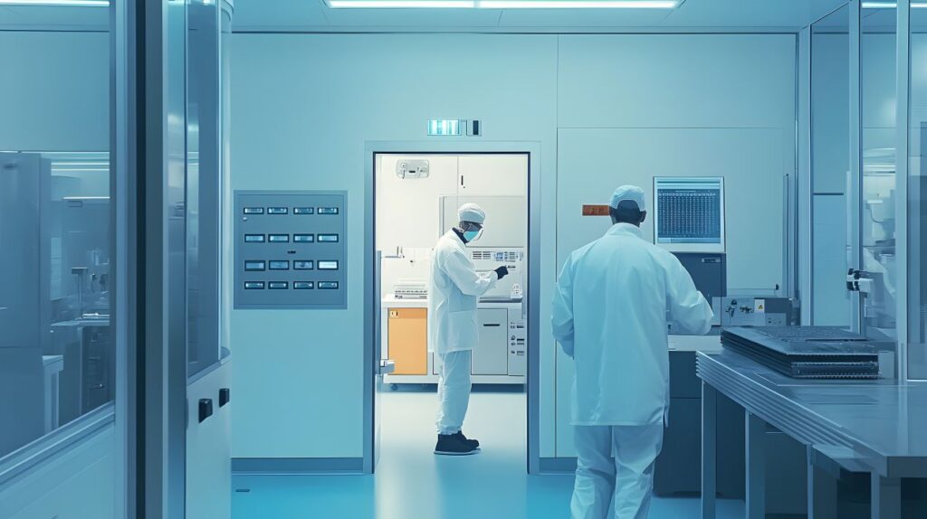 Reinraumreinigung unterstuetzt stabile Umgebungsbedingungen bei kontrolliertem Zutritt