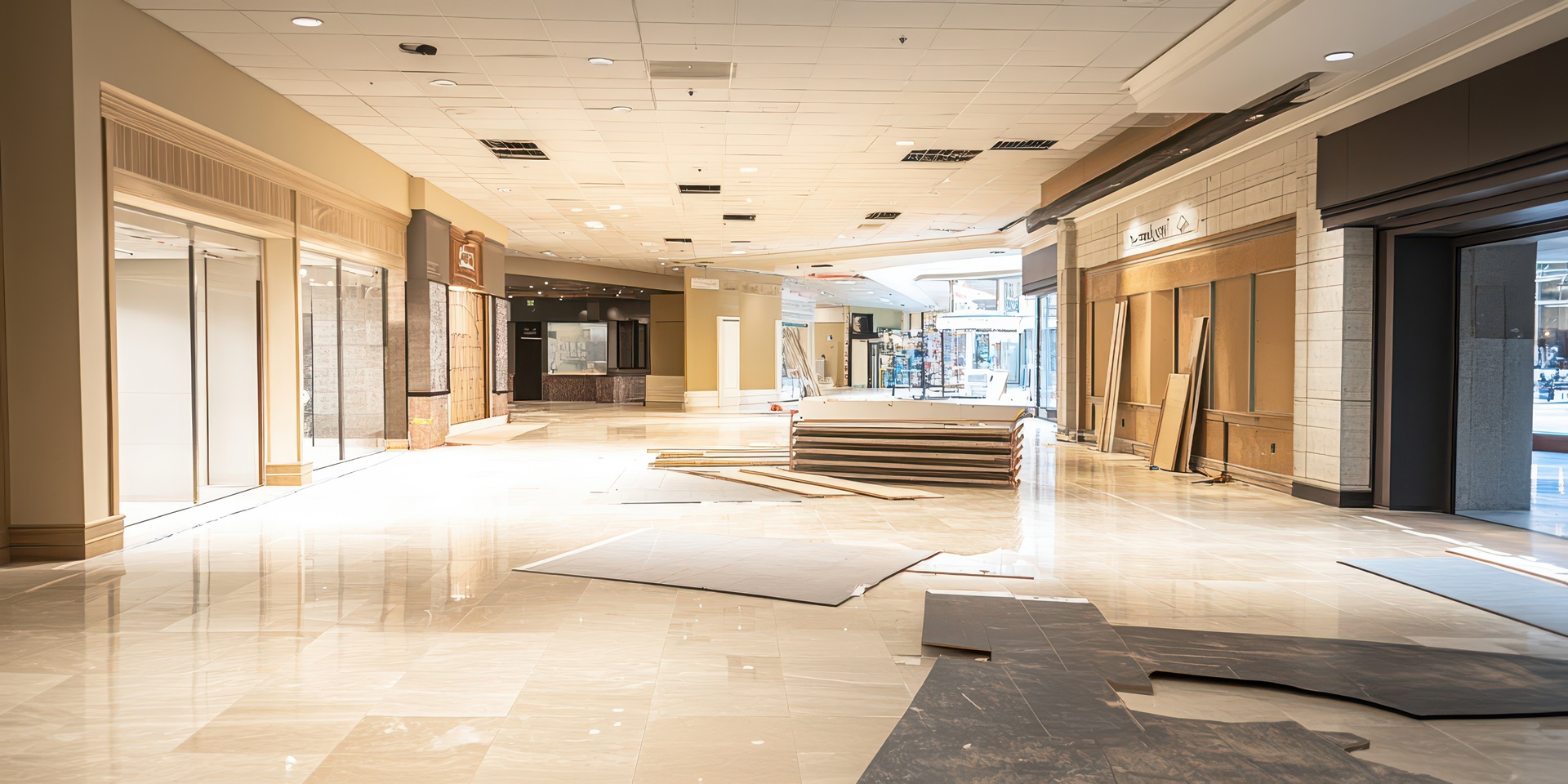 Vinylboden kaufen fuer Shopping-Mall