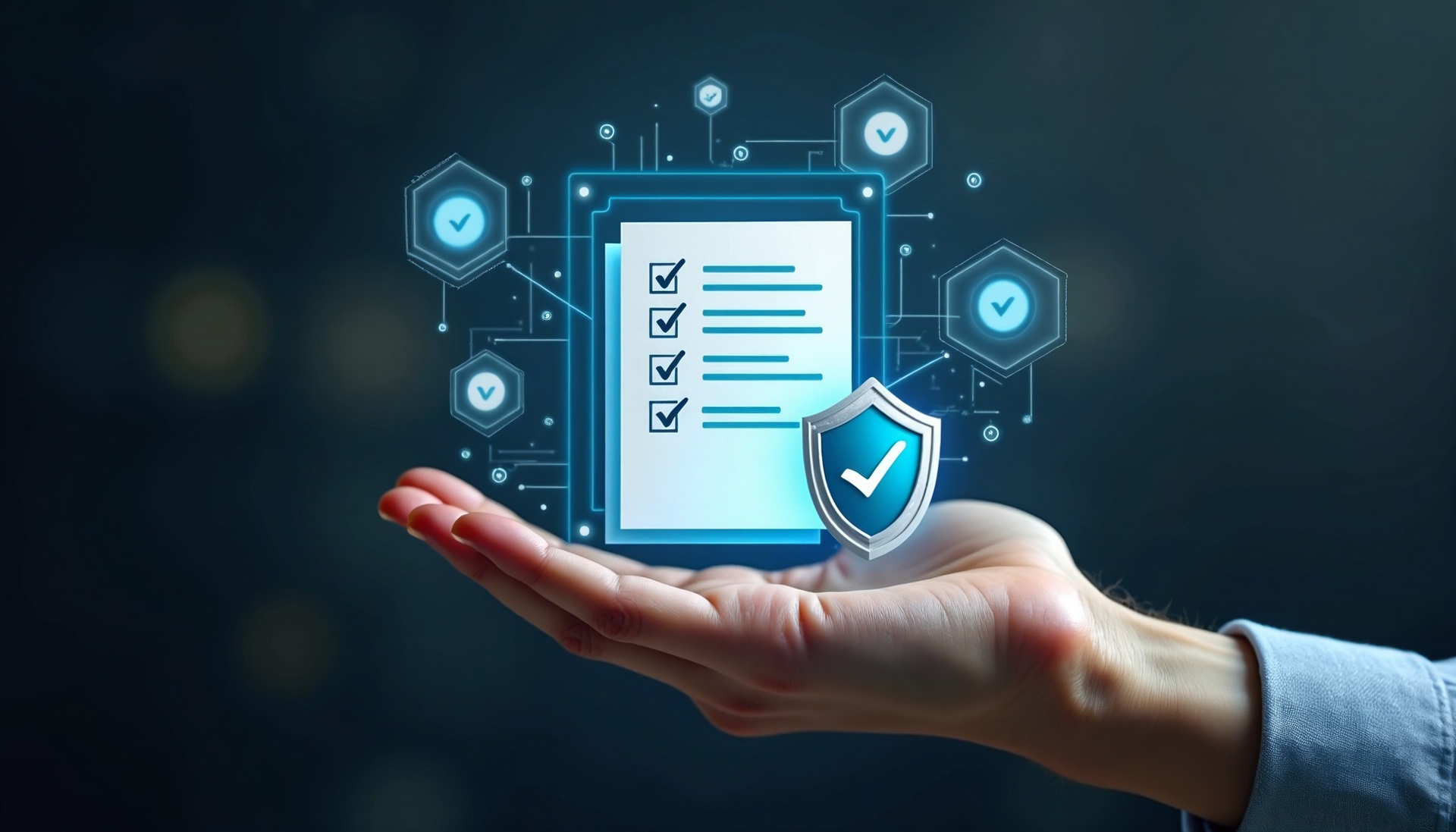Digitale Checkliste mit Schutzsymbol | TRGS 521 Sachkundenachweis