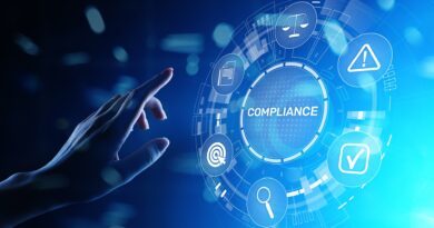 Digitale Compliance-Grafik mit Symbolen | TRGS 521 Sachkundenachweis